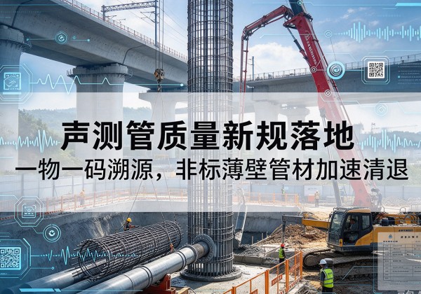 全椒声测管质量新规落地，一物一码溯源，非标薄壁管材加速清退