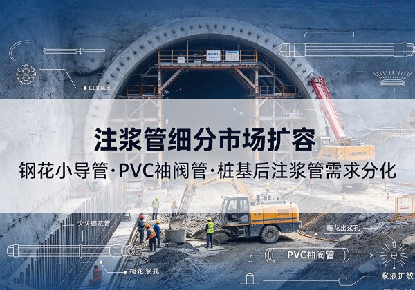 全椒注浆管细分市场扩容，隧道钢花小导管、PVC 袖阀管、桩基后注浆管需求分化